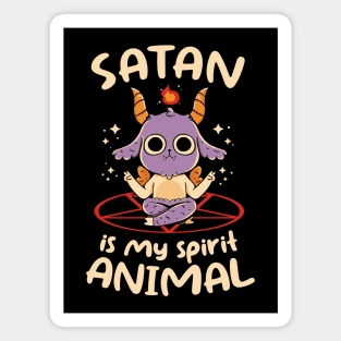 Satan is My Spirit Animal by Tobe Fonseca Magnet